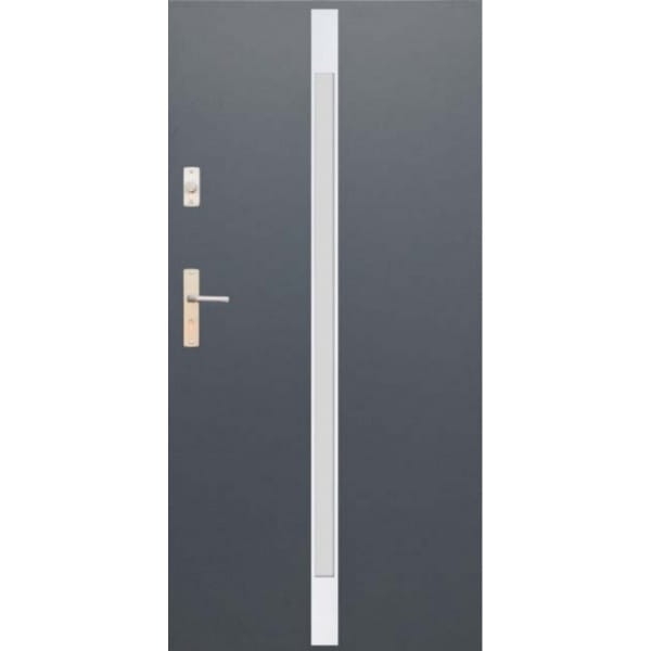 DRZWI WIKĘD FUTURE INOX WZÓR FI05A DRZWI ZEWNĘTRZNE WEJŚCIOWE