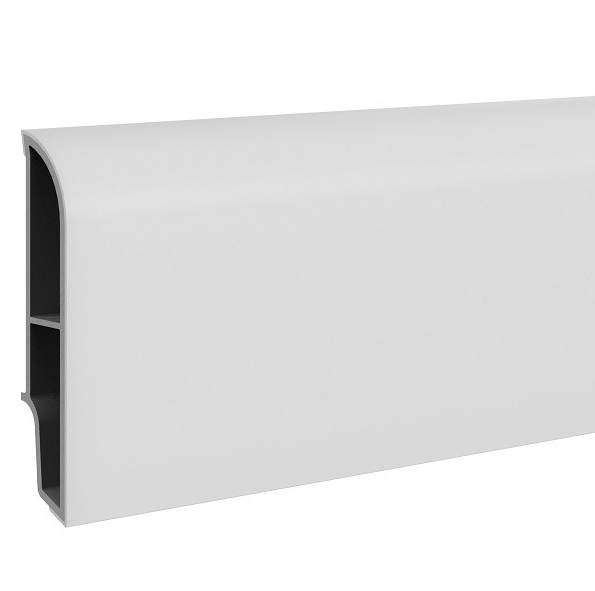 Vilo Vox Sempla Listwa Przypodłogowa 707 Biała Wysokość: 6,5cm - Zaokrąglona